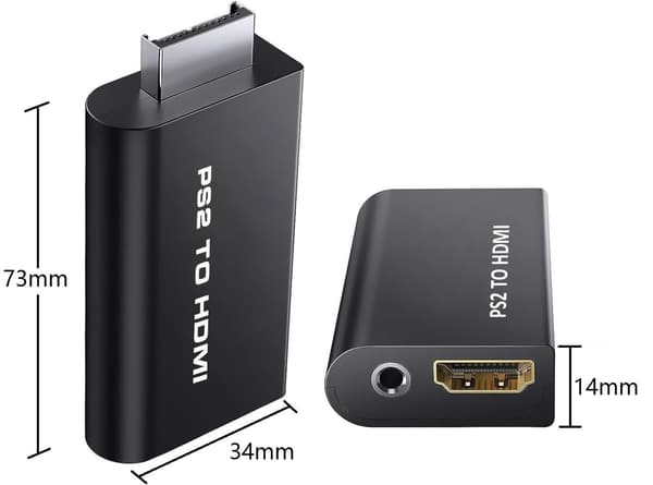 HDMI-sovitin PlayStation 2 / PS2 -konsolille