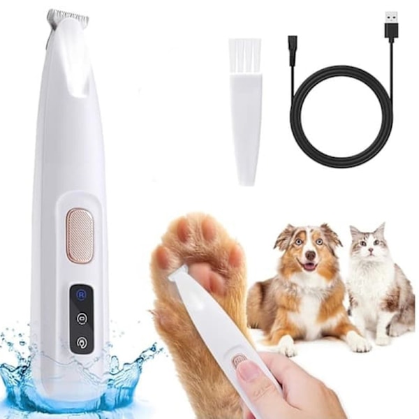 Ny opgradering hundeklipper til hundepoter – lydsvag og effektiv potetrimmer med LED-lys