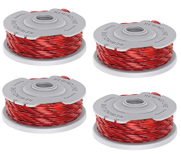 4-pack Trimmer Spools for Flymo Grass Trimmer, 1.5mm Nylon Double Line, Automatic Feed, Replacement Spool Grass Trimmer Accessories 4pcs