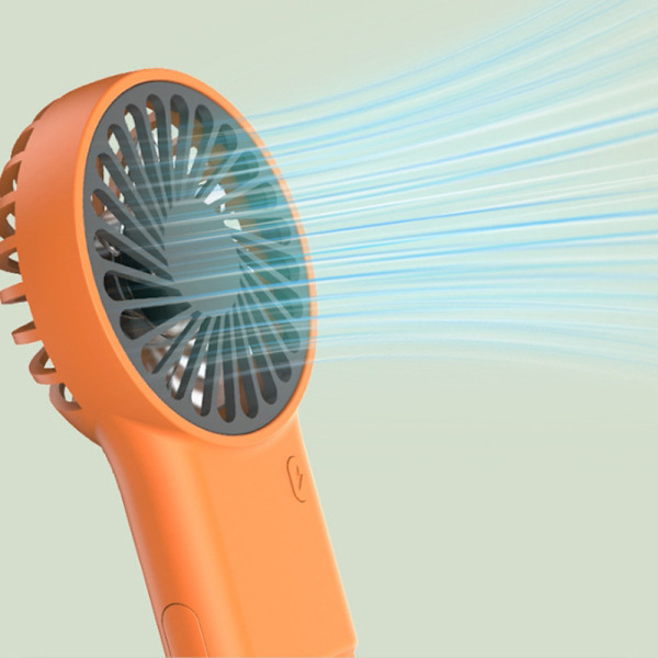 Kannettava kädessä pidettävä turbotuuletin, kannettava tuuletin matkoille/ulkoiluun/sisätiloihin oranssi