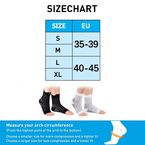 4 paria kompressiosukkia nilkkatuella – ergonomiset urheilusukat treeniin ja arkeen Black 4 pairs EU 40-45