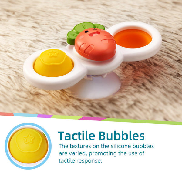 3-pakka - Fidget Spinner imukupilla lapsille - Pyörivä lelu
