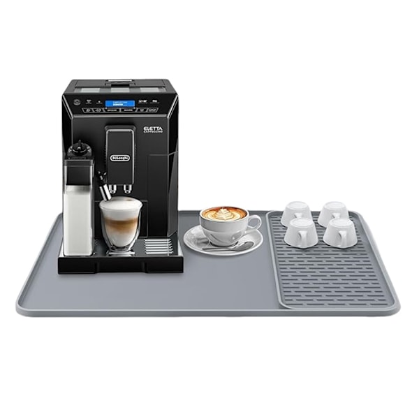 2-i-1 Kaffemaskmatta med avtagbar droppmatta, 60×40 cm