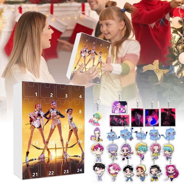 2025 Kpop Devil Hunter Julekalender Juletræspynt Akrylvedhæng