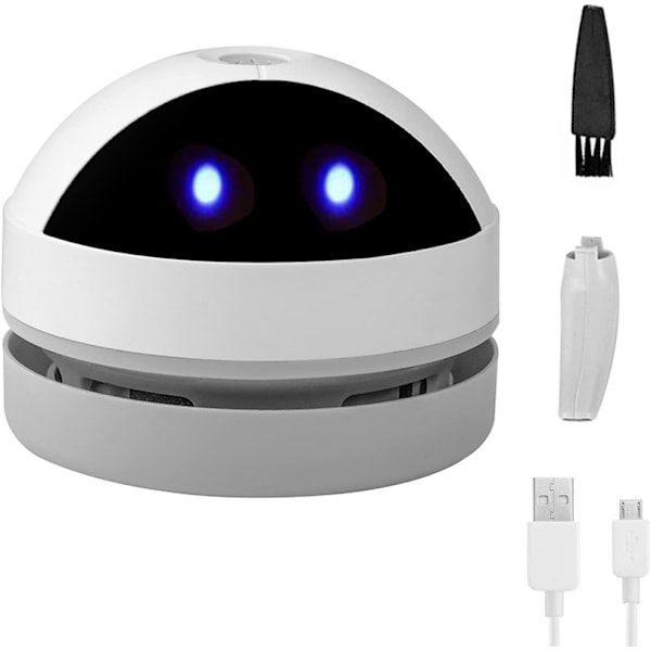 Trådlös mini bärbar bordsdammsugare, USB-uppladdningsbar, hög sugkraft för rengöring av smulor, hem