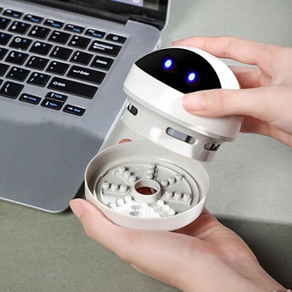 Langaton mini kannettava pölynimuri, USB-ladattava, suuri imuteho murujen puhdistukseen, koti