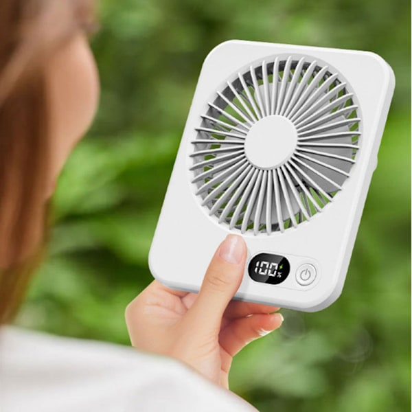 Bärbar USB skrivbordsfläkt,starkt luftflöde, 35 dB ultratyst,5 hastigheter skrivbordsfläkt, lutningsvikbar, minibordsfläkt för hem kontor bord sovrum