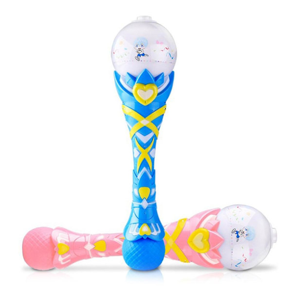 Elektrisk Bubbelstav med Ljus och Musik - Automatisk Bubbelblåsare för Barnleksak med Bubbelvätska