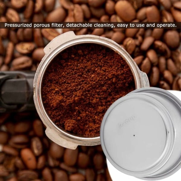 Kahvin suodatin, huokoinen 51 mm:n kaksoiskupin painesuodatin, kannettava kaksikerroksinen suodatinkori, varaosat kahvinkeittimille