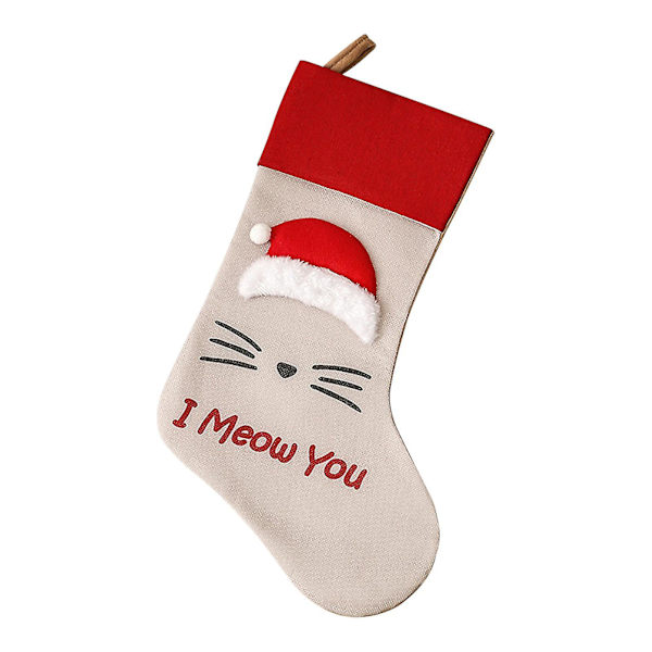 Julgranshänge med katt- och hundtassar, juldekorationer, julsäckar, presentpåse