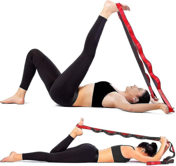 Yogarem för stretching, fysioterapi, pilates, stretchövningar, icke-elastiska multiloopar