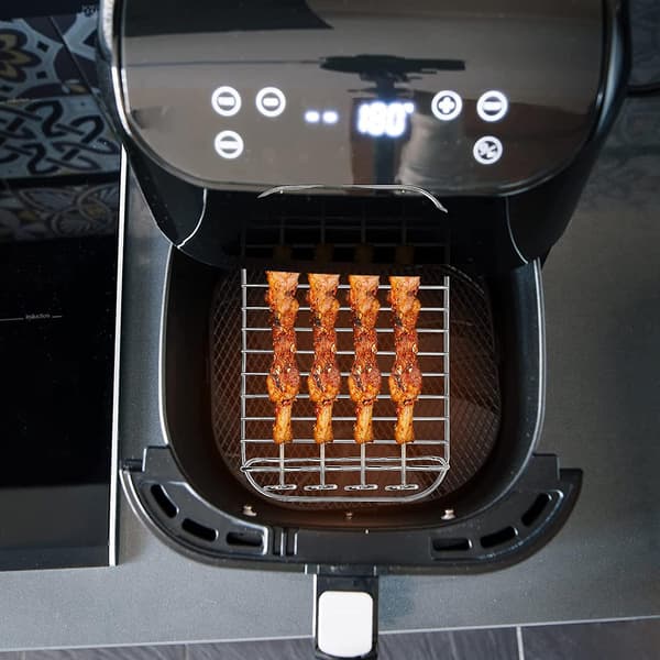 Luftfritösställ, dubbelt luftfritösställ, multifunktionsställ för matlagning, ångkokning och bakning