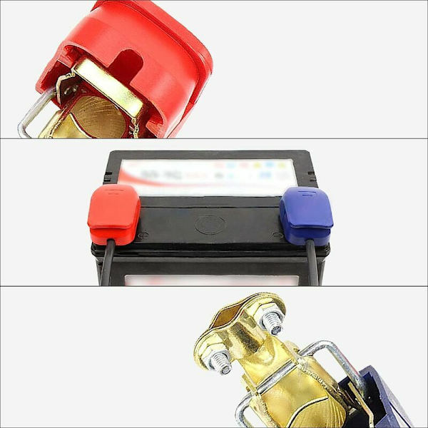 6x Batteripoler Auto Batteripoler 12V Snabbkoppling Snabbklämmor Batteripoler för Båt Bil