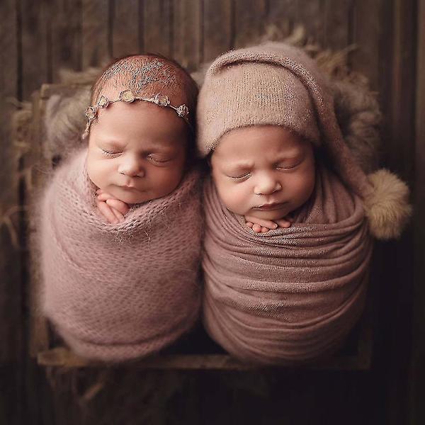 Diy spädbarnsfotografering rekvisita fototillbehör filt för babyfotorekvisita