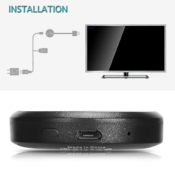 Trådlös Wifi-skärmdongel Hdmi, Wifi trådlös mini-skärmdelningsdisplaymottagare 10