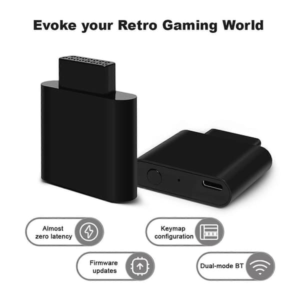 Bluetooth-kompatibel trådlös handkontrollsadapter för NEO·GEO MVS CDZ-konsol