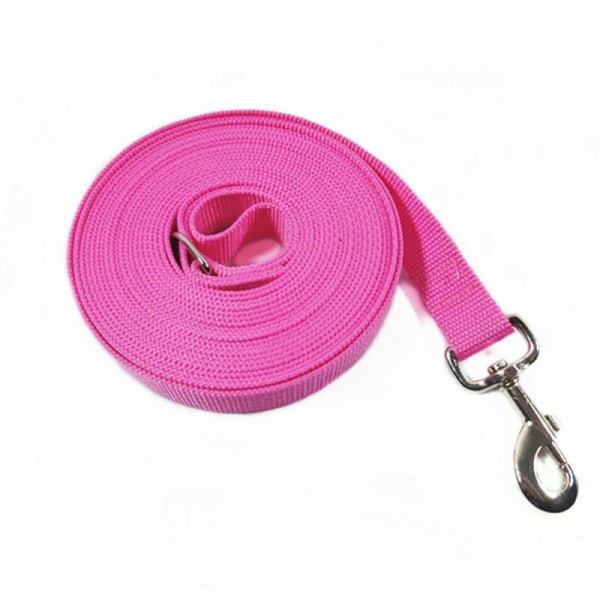 Haustierleine, Hundetrainingsleine, långa, freih??ndiges Nylonband für Hunde, Katzen, Pet Walk Surrning Joggin (Rosa, 1,5 m x 2,5 cm).