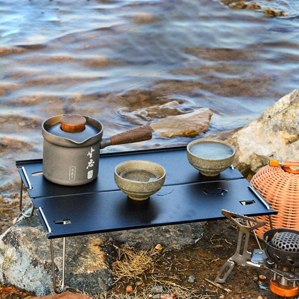 Mini campingbord utomhus ultralätt bärbart matbord picknick soffbord backpacker bord