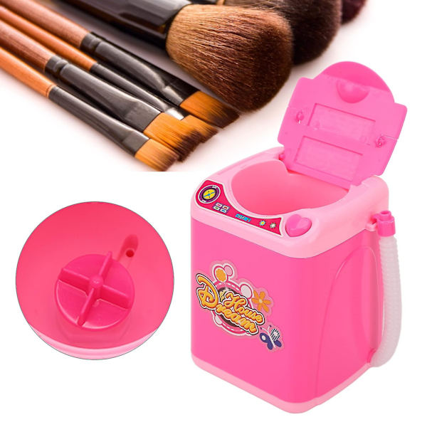 Makeup Brush Cleaner Device, Abs Söt Borste Tvättmaskin Professionell Automatisk Bärbar För Kvinnor För Powder Puff