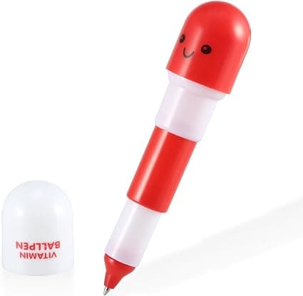 12-pack Mini Pill Retractable Kulspetspennor - Flerfärgad