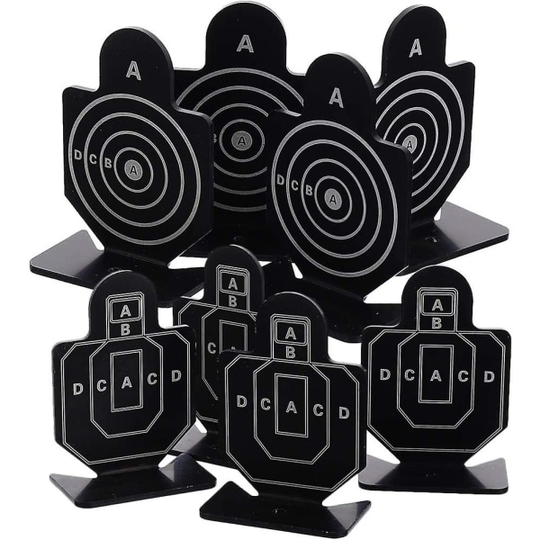 8st Mini Aluminium Shooting Train Target Silhouette Target Indoor Game Accessories