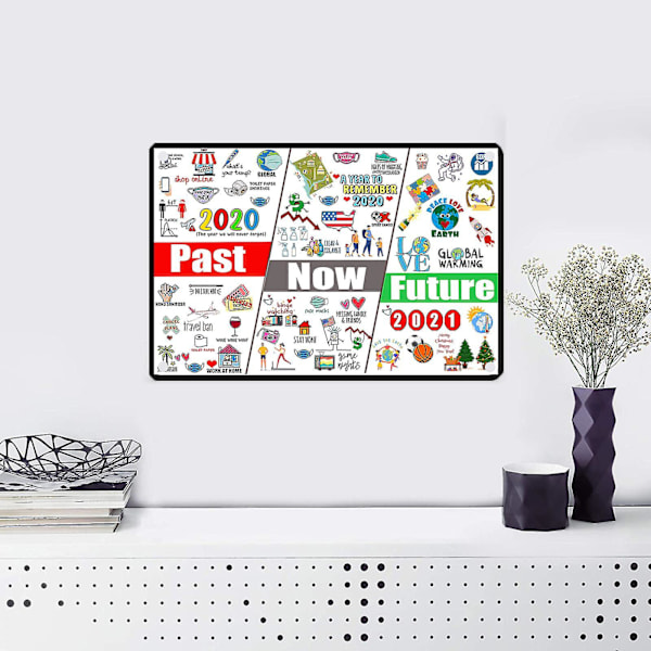 2020 Commemorativ Järnmålning Konstposter Och Tryck Vägg Ge Presenter Till Familjen
