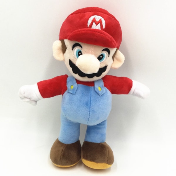 Ny 25 cm Super Mario Bros plyschdocka Mario Luigi Mjukleksak Stuffed Anim A