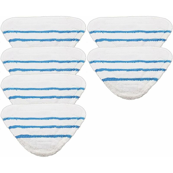 Set med 6 tvättbara dynor till Beldray 5 i 1 och 9 i 1 ångrengörare.