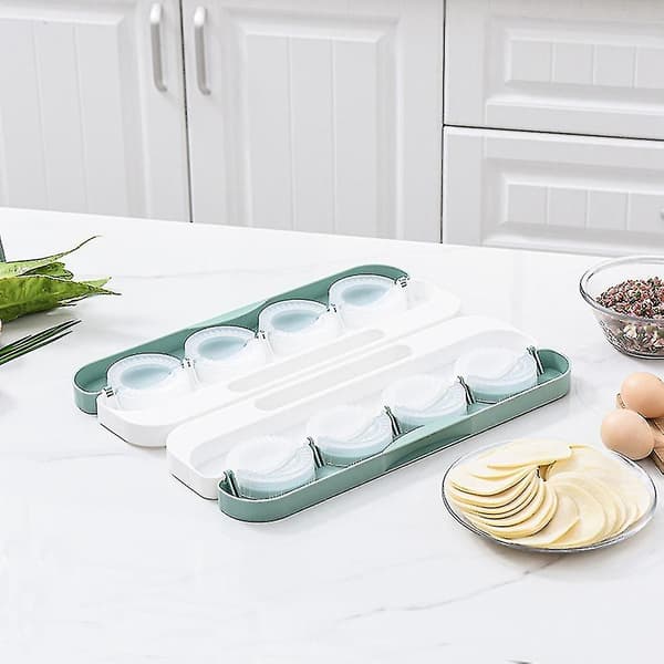 Diy Dumpling Mold Machine Crescent-formad Dumpling Maker, gul vit