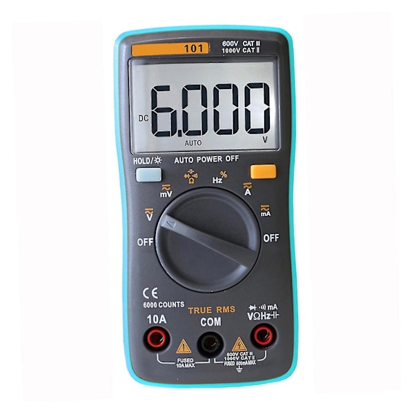 Richmeters Rm101 True Rms Multifunktionell Lcd Digital Multimeter Dmm Dc Ac Spänning Ström Mätare Motstånd Diod Kapacitans Testare Mätning Autom
