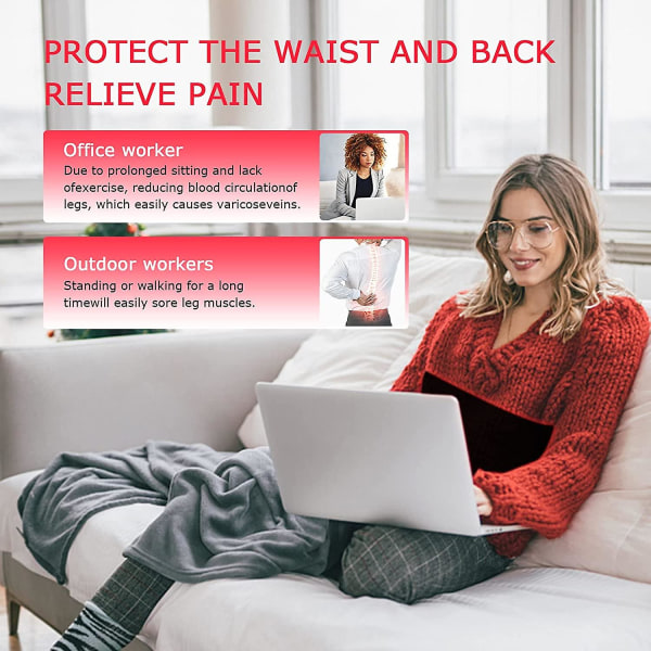 Ideainfrared Röd & Infraröd Ljusterapi Bälte Wrap För Kroppssmärta Relief Flexibel Bärbar Wrap Djup Terapi Pad Med Timer För Rygg Axel Leder M
