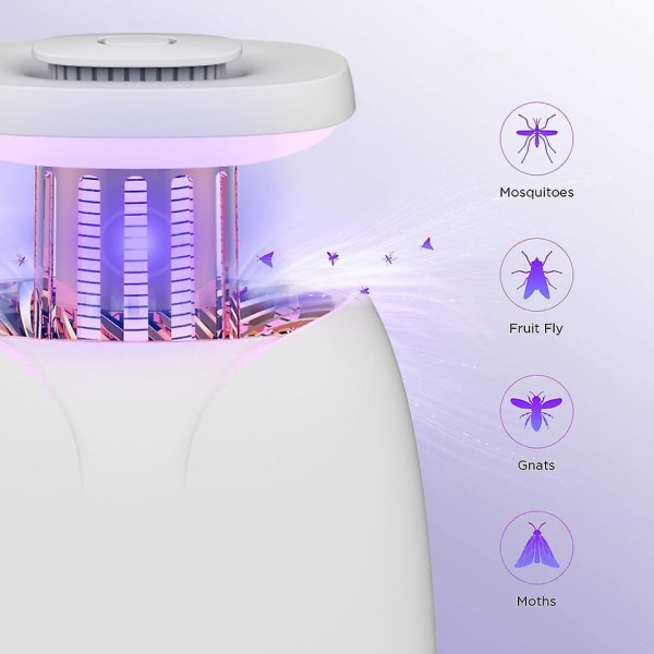 Stick in Mosquito Zapper Lampa för inomhusbruk Elektrisk Bug Zapper Fluginsektsfälla med UV-ljusattraherande medel