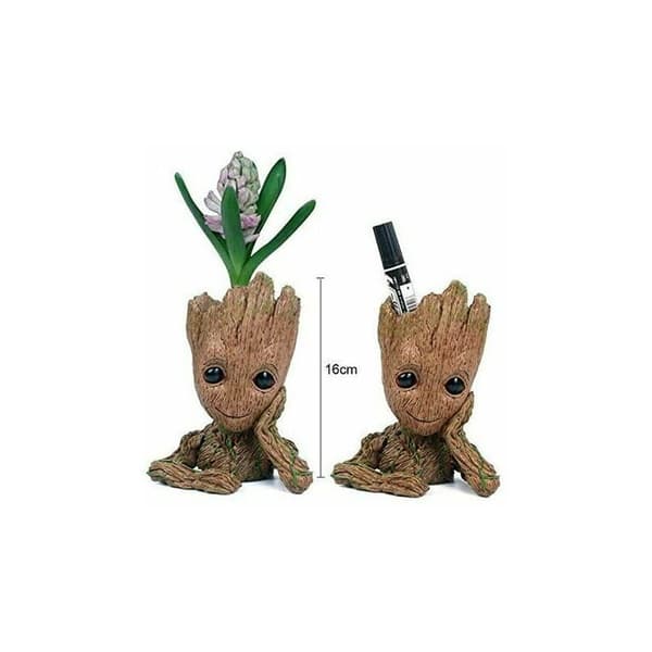 Baby Groot Blomkruka ??C Figur för Växter och Pennor ??C Perfekt som Present