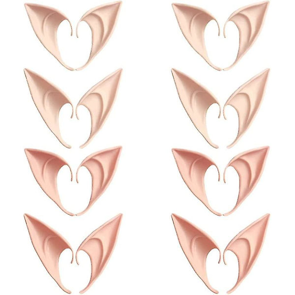 Annen Pynt Til Julenisseører Halloweendekorasjoner Latex Elf Pixie Fairy Ører 8 Par Lange/korte Spisse Ører For Anime Halloween Jul P