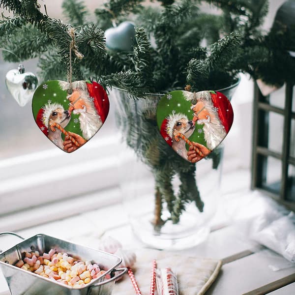 Julgranspynt Hängande DIY Snögubbe Och Hund Hängsmycke
