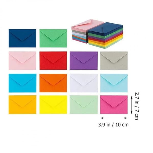 100 Western-konvolutter i europæisk farvet offsetpapir - 10,7 x 15,7 cm.