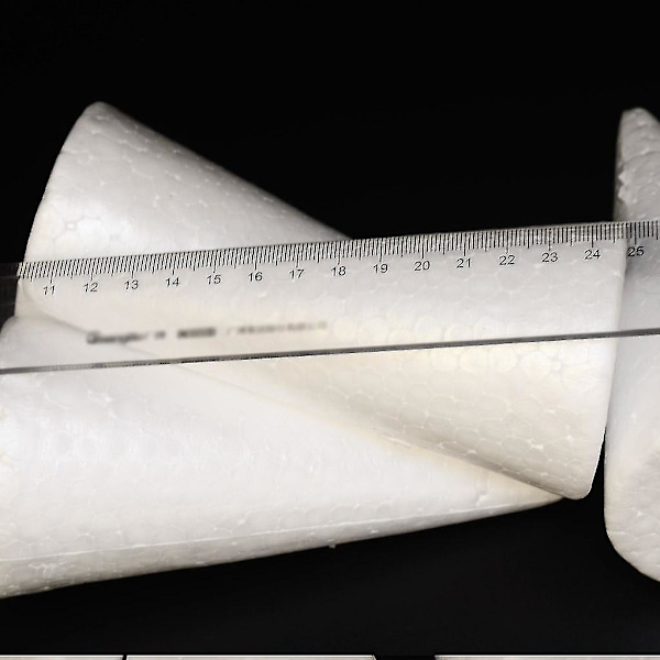 24 st Koner av Polystyren Skum Styrofoam 3 Storlekar för DIY-hantverk Julgran Dekoration