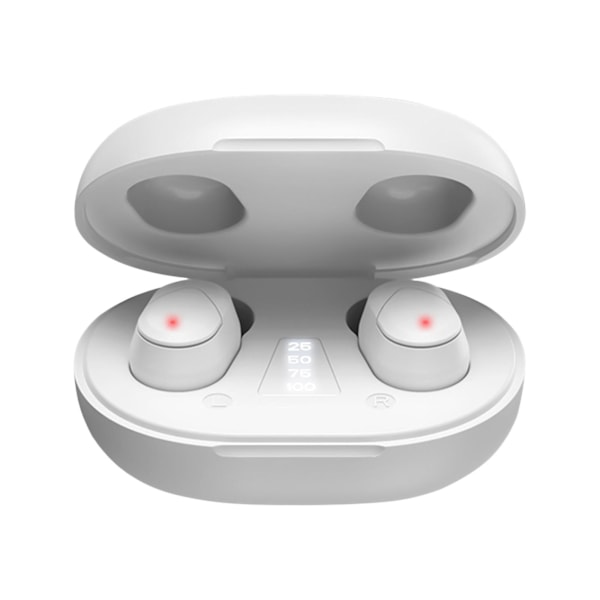 Bluetooth Headset 4-skärms Digital DisplayWhite