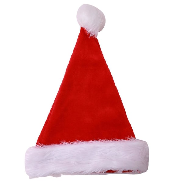1 st tomte hattar Röd fluffig jul