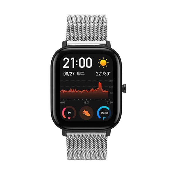 Huami Amazfit Gts Smartwatch Karbinband Silver