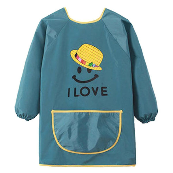 Konst Smock Förkläde För Barn Skola Söt målning Vattentäta Förkläden-26（XL，style1）
