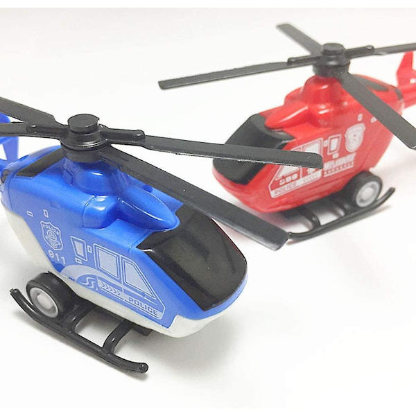 Simuleringshelikoptrar Mini Plast Die Cast Pullback Helikopter Leksak Dekoration Pull Back Flygplan Modeller Plan Leksaker Plast Tröghetsleksak För Barn
