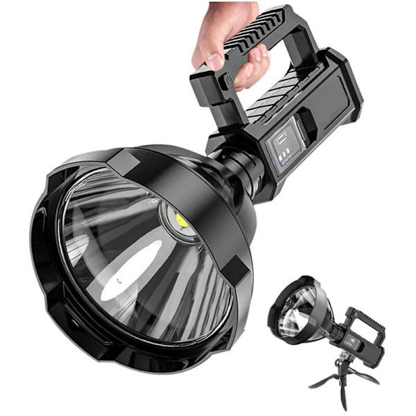 Kraftig LED-lommelygte, kraftig lommelygte, vandtæt fiskerilampe, USB-genopladelig pandelampe, campinglampe, 1 stk.