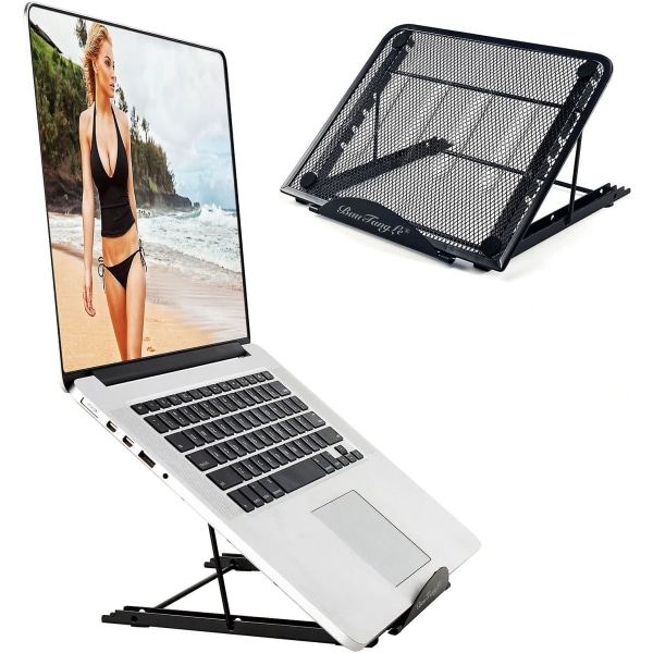Laptop-ställ-justerbar-hållare-portable-riser-for-macbook-desk, uppgraderad robust bärbar dator (10"-15,6") stativ