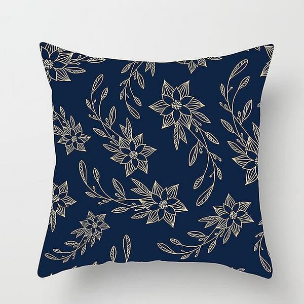 Julkuddeöverdrag med glitter, polyester, soffkudde, hemdekoration, 1 st