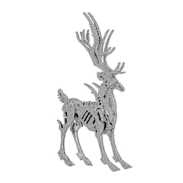 Pussel Jigsaw Metal Elk 3d Stål Diy Löstagbar Modell Pussel Prydnader Yo