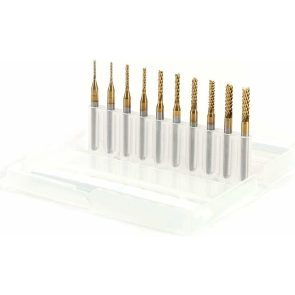 3 mm fräs, 2 mm fräs, 2 st x 5 storlekar fräs, roterande fräsborrar verktyg diameter 1 mm 1,5 mm 2 mm 2,5 mm 3 mm kit delar