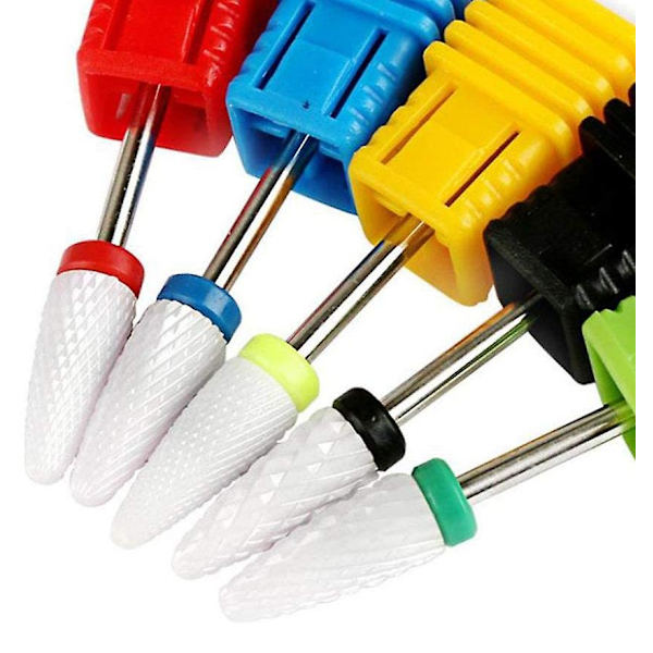 3/32 tum nagelborr set nagelband rengörings sliphjul nagelvård verktyg (5 stycken)