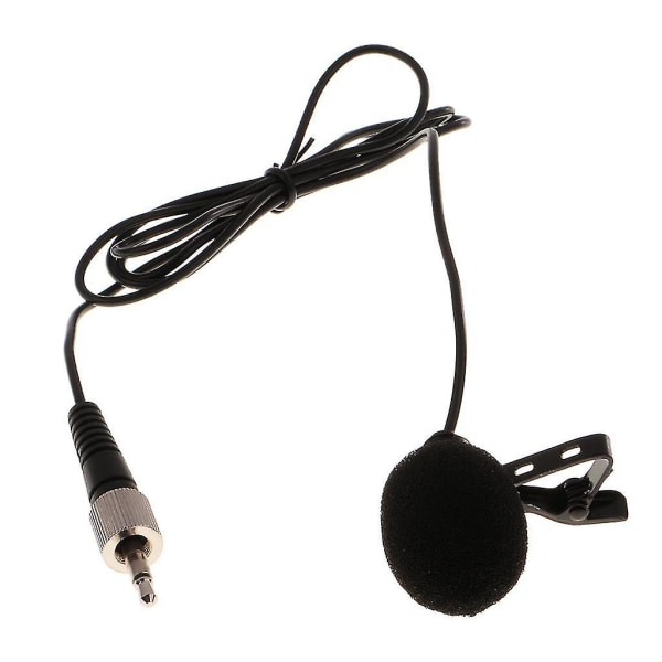 3,5 mm Lavalier Lapel Tie Clip Mikrofon Mic För Sennheiser Svart
