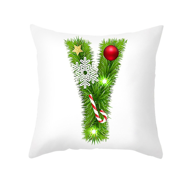Julkuddeöverdrag med glitter, soffkudde, hemdekoration